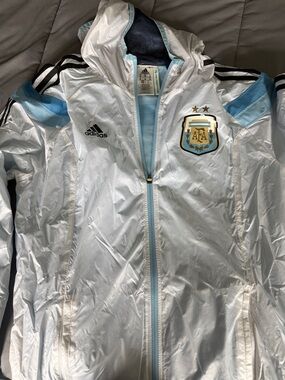 RARE- 2014 World Cup adidas Argentina AFA Soccer Anthem Jacket